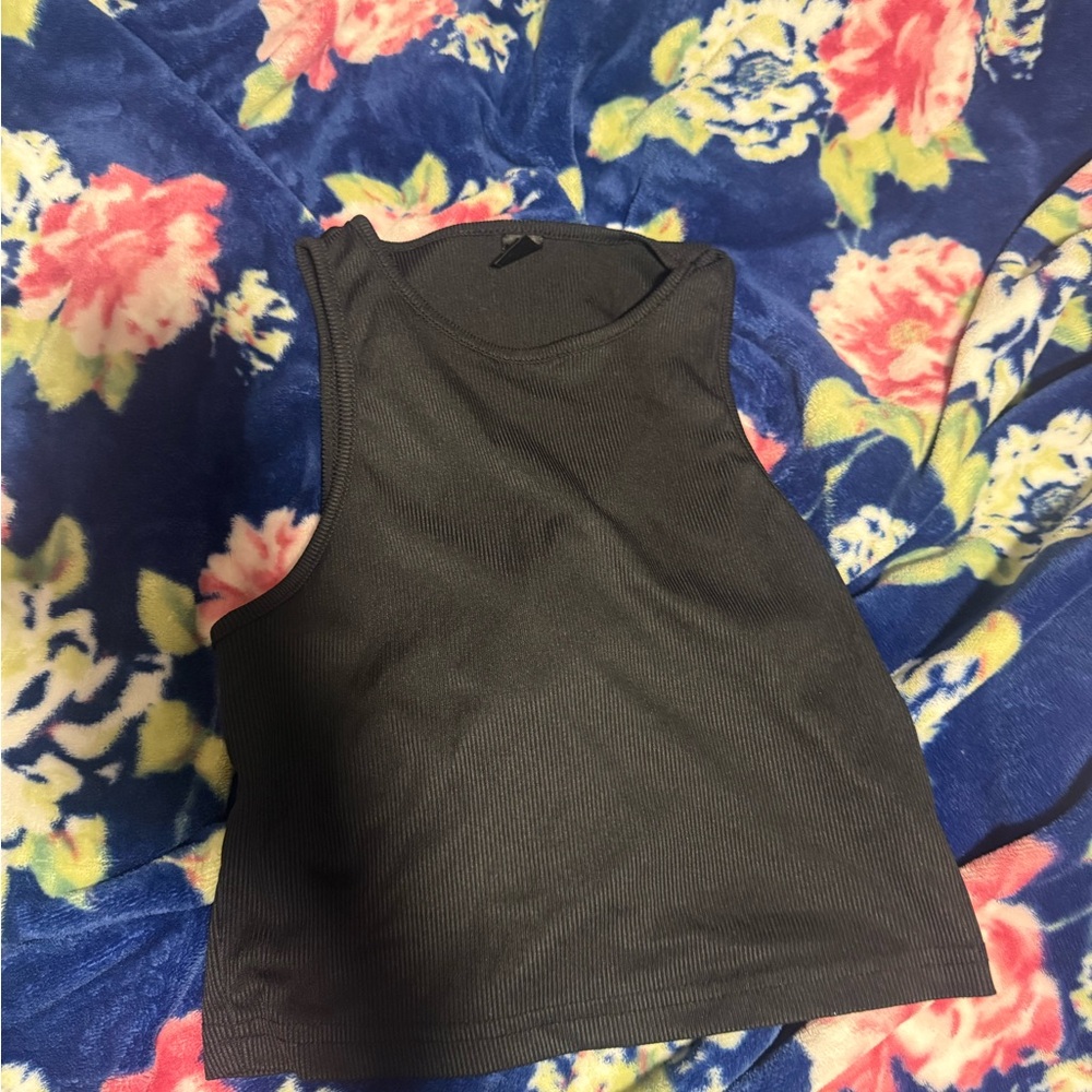 SHEIN Charcoal Sleeveless Tank Top
